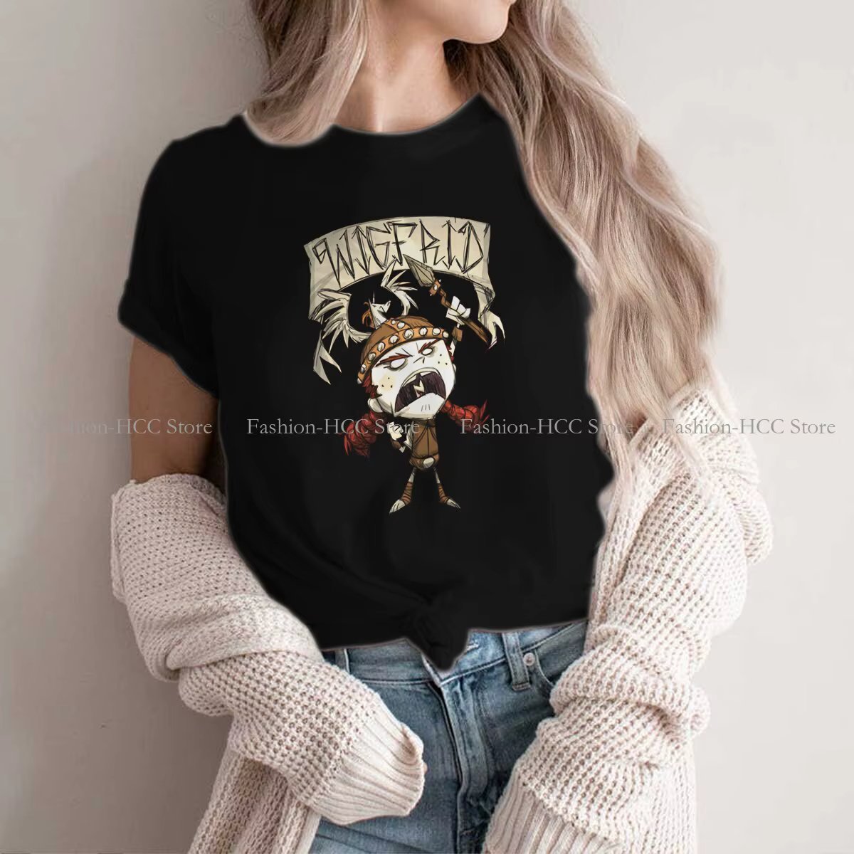 Wigfrid Casual Polyester TShirt Dont Starve Style Tops Comfortable T Shirt Female