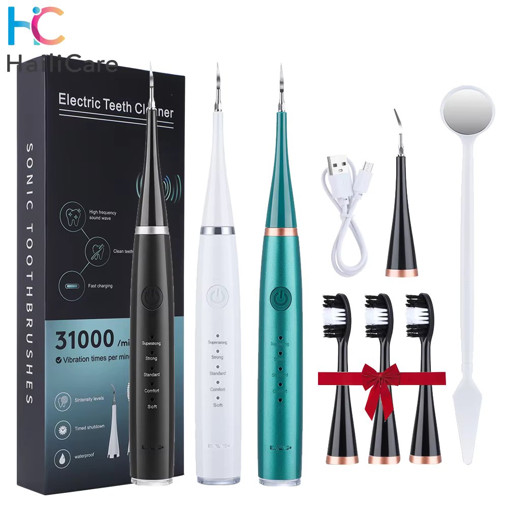 Electric Sonic Dental Scaler Calculus Remover Teeth Cleaner Dental Cleaning Teeth Whitening Toothbrush Tartar Remover Oral Care