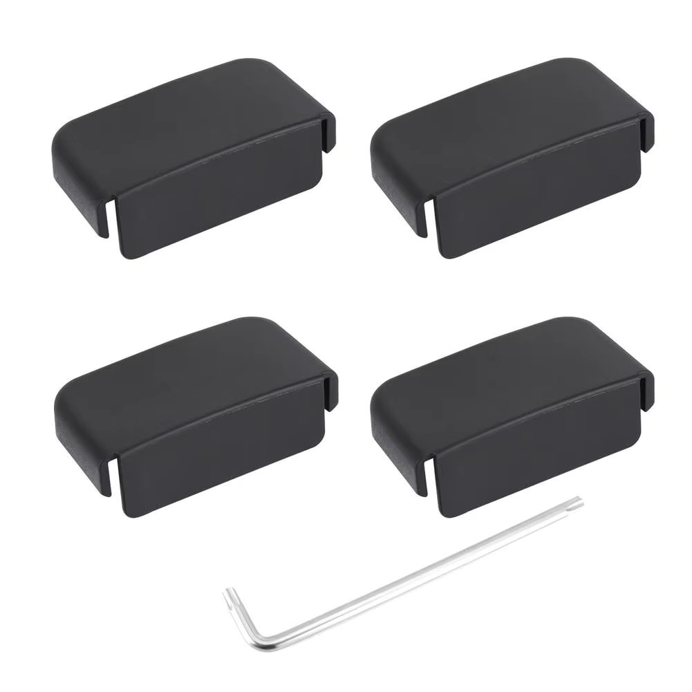 4pcs Car Seat Slide Anti-Kick Plug For Tesla Model 3 Y Car Seat Rail Anti-Blocking Cover Pulley ​Anti-Kick Protection Plug