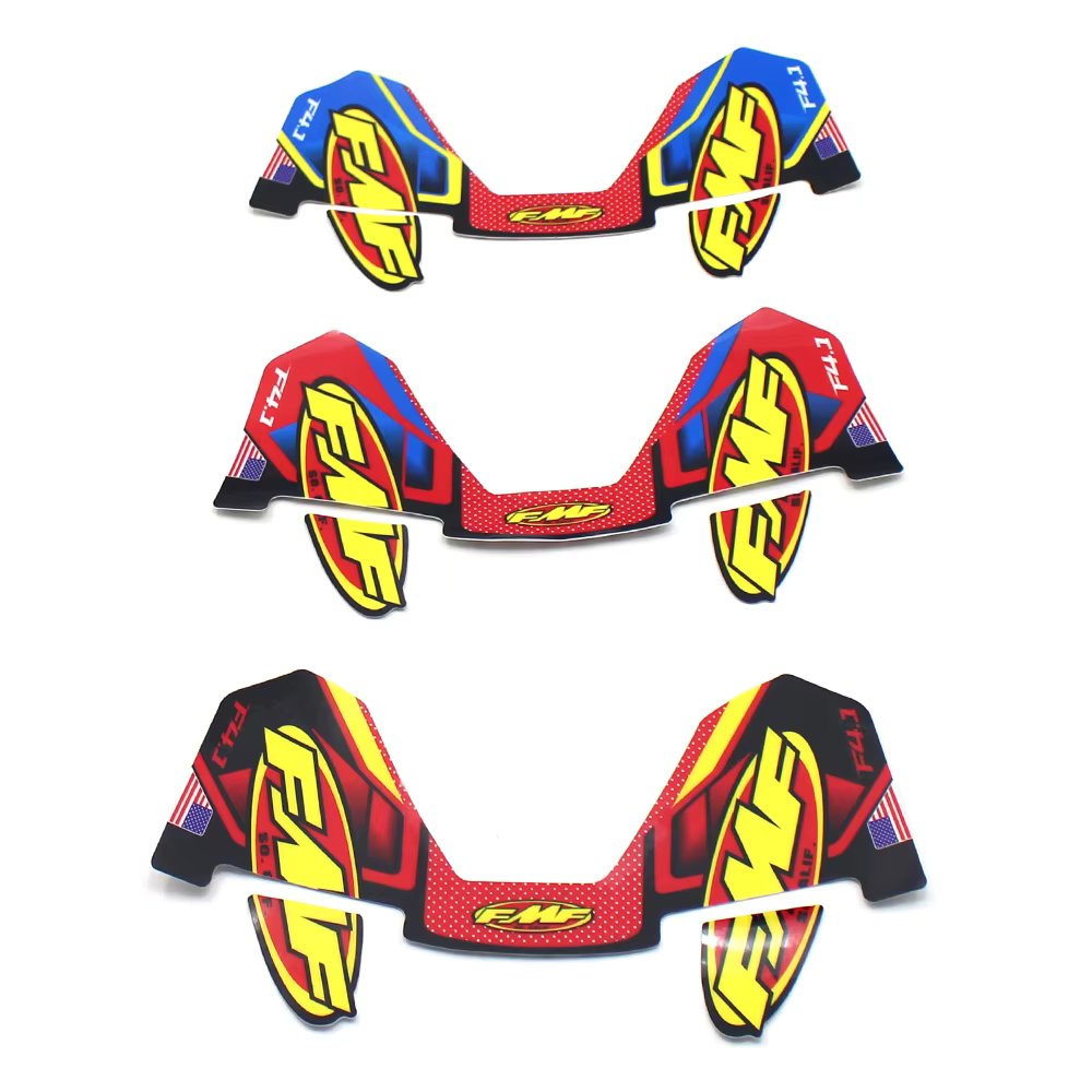 FMF Sticker 4T Motorcycle Exhaust Muffler Pipe Decals Waterproof (30cm x 17cm) Universal for Motorbikes Cars