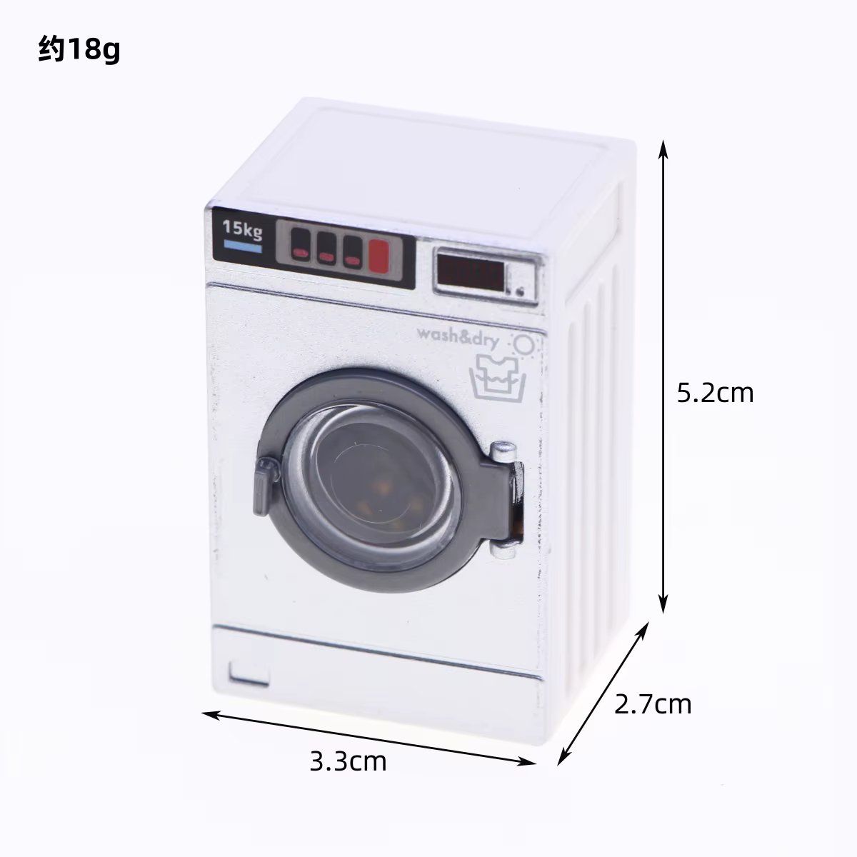 Dollhouse Miniature Laundry Mini Cloth Washer Dryer Model Simulation Opening Electrical Appliance Drum Laundry Washing Machine