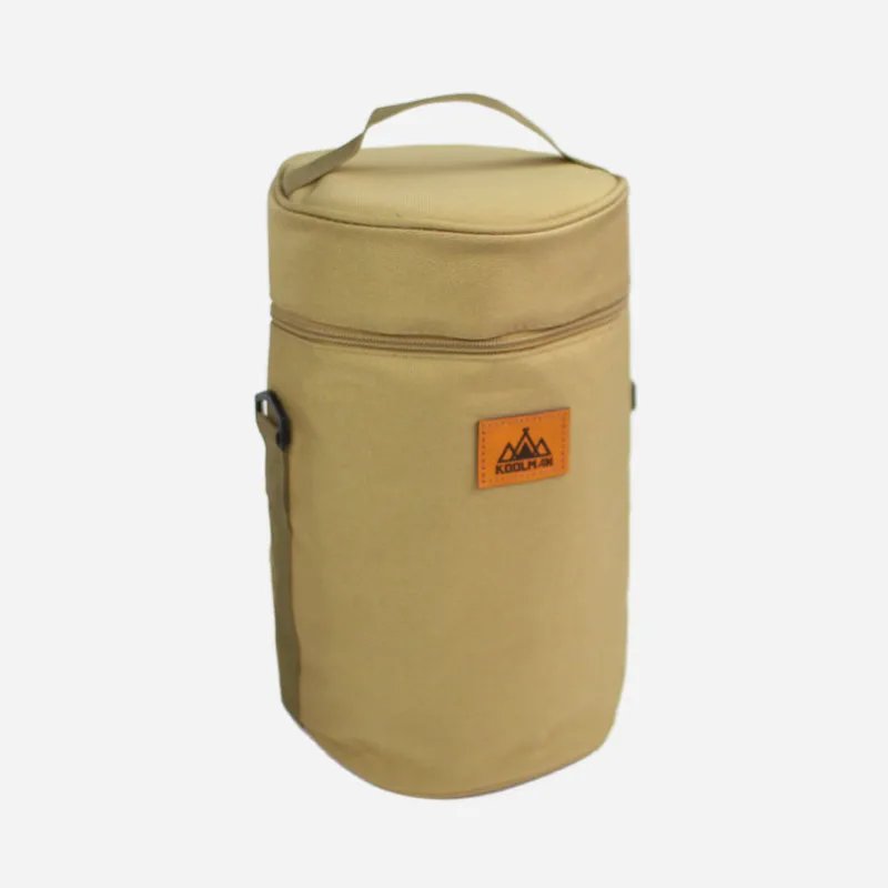 Round Lantern Storage Bag L - Golden Brown