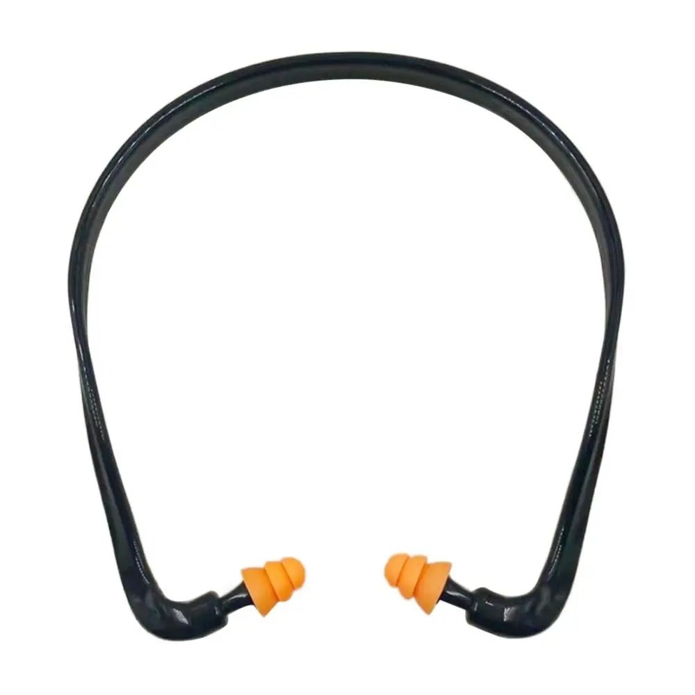 Soft Silicone Head-mounted Earplugs Blue Black Orange Protector Anti-Noise Earmuff Sleeping Working Noise Reduction Ear Plugs