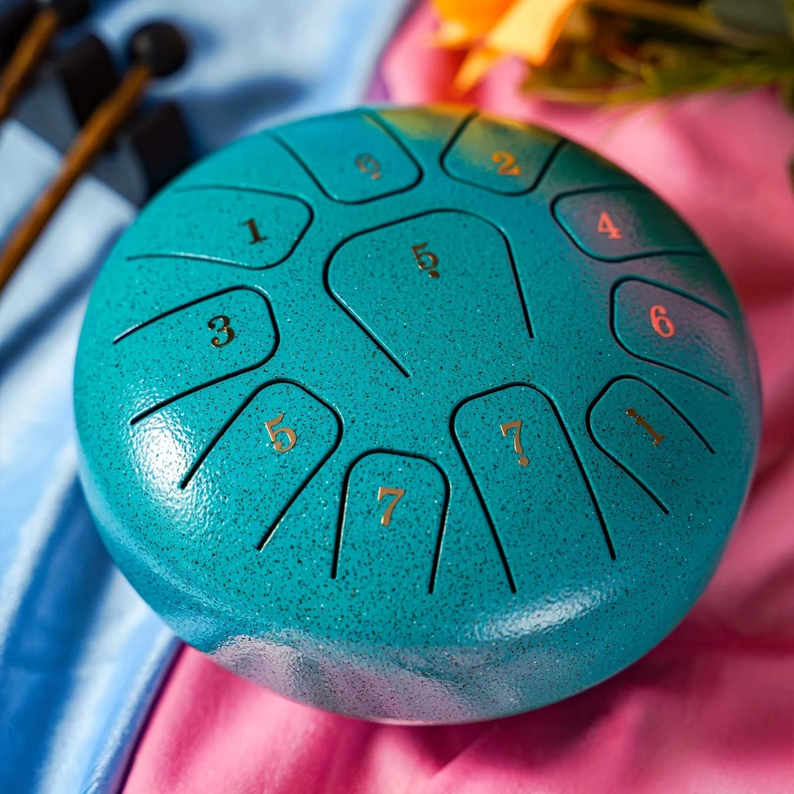 Miwayer-steel tongue drum, 6 inches, 11 notes, hollow music drum, etheric drum, Yoga meditation drum, percussion instruments