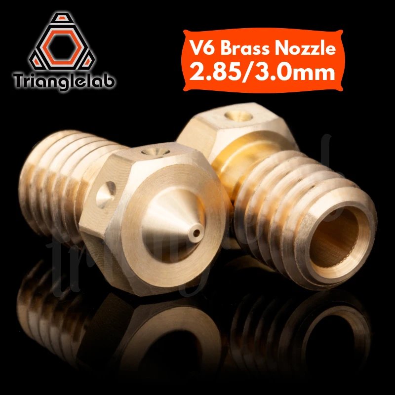 C Trianglelab V6 Nozzle 2.85/3.0MM M6 Thread Large Flow High Quality Custom Models For 3D Printers Hotend For V6 Hotend J-head