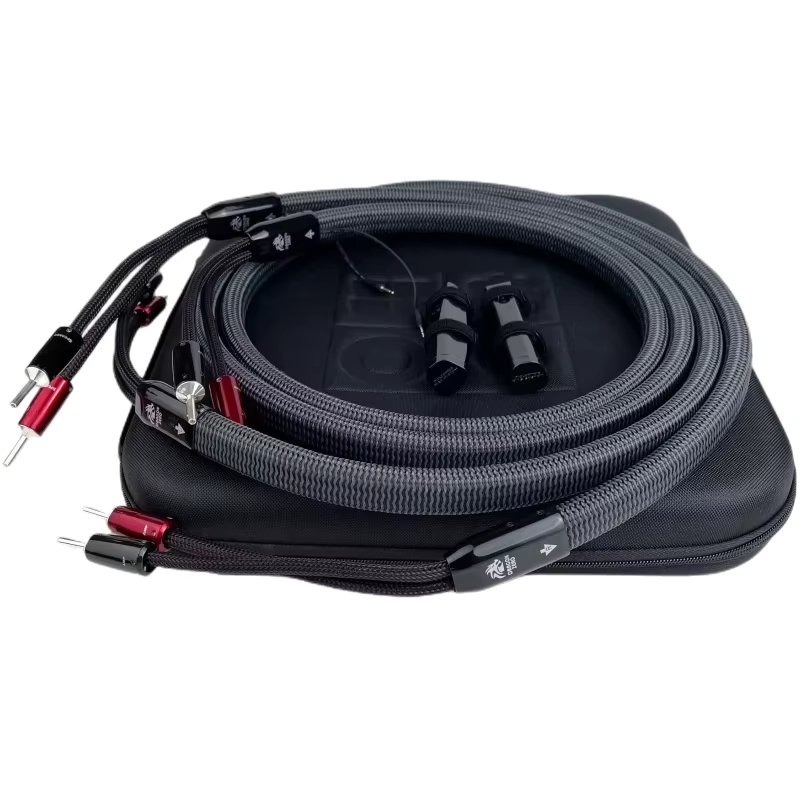 Hi-end Dragon Bi-wire Speaker Cable PPS Silver Bass & Zero Full-Range Horn Cable HiFi Audio Loudspeaker Wire