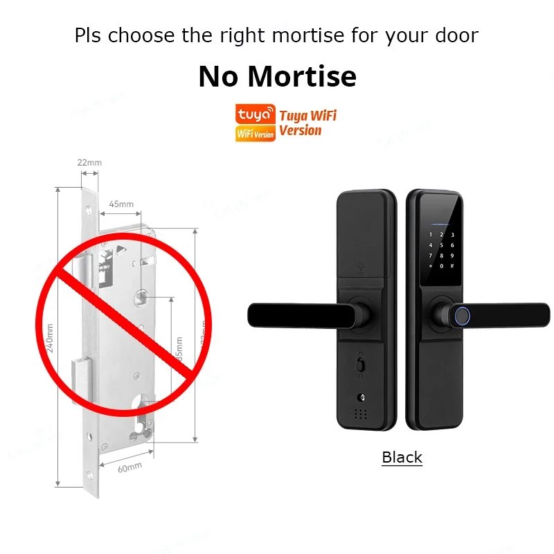 Without mortise