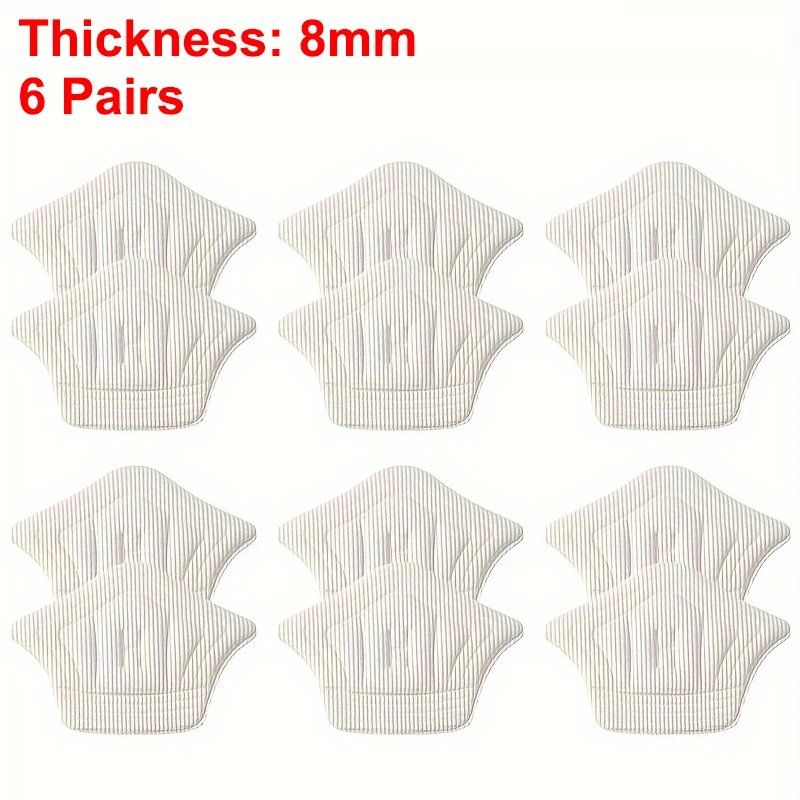 6pairs-Beige-8mm