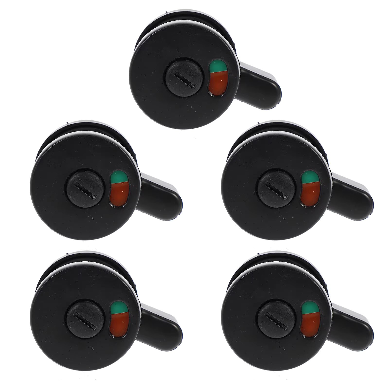 5pcs Public Toilet Indicating Door Lock Privacy Indicator Privacy Dead Bolt Vacant Engaged For Shopping Mall Hospital WC Latch