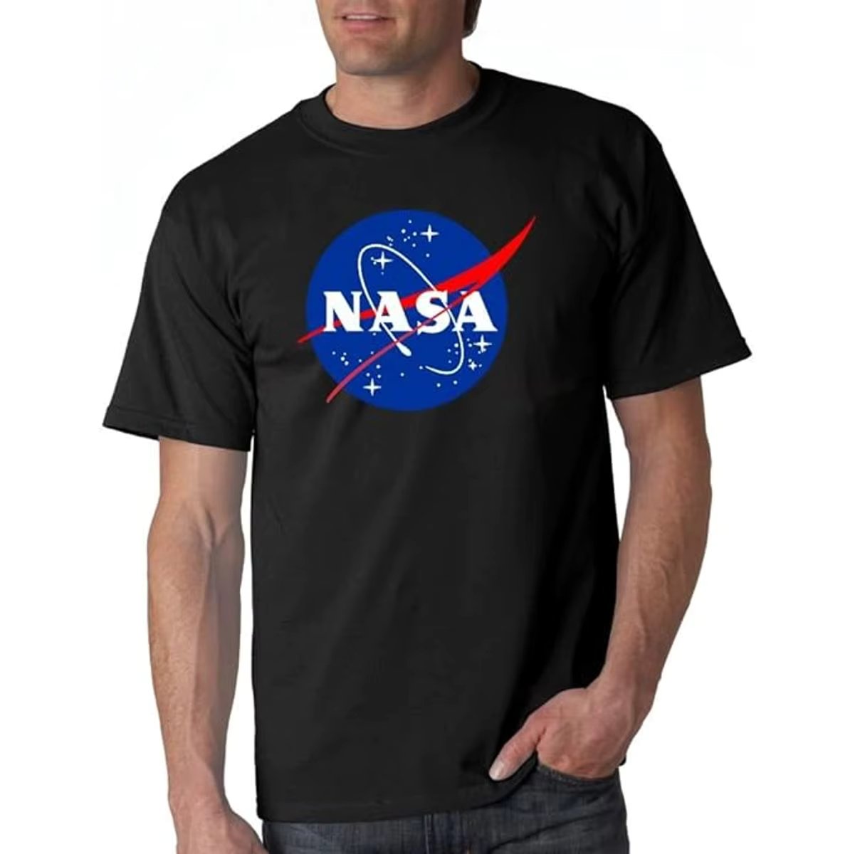 Men's Space Exploration NASA Printed Streetwear Casual Fashion T-Shirt