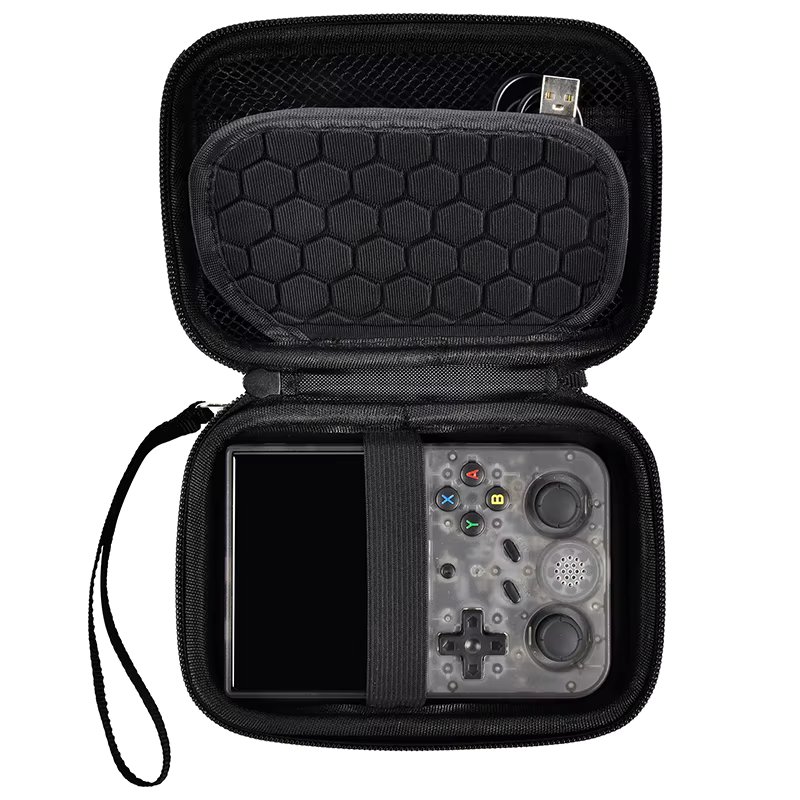 Travel Case Compatible with RG353V/ RG35XX/RG353VS/ R36S Retro Handheld Game Console, Handheld Emulator Storage Holder Organizer