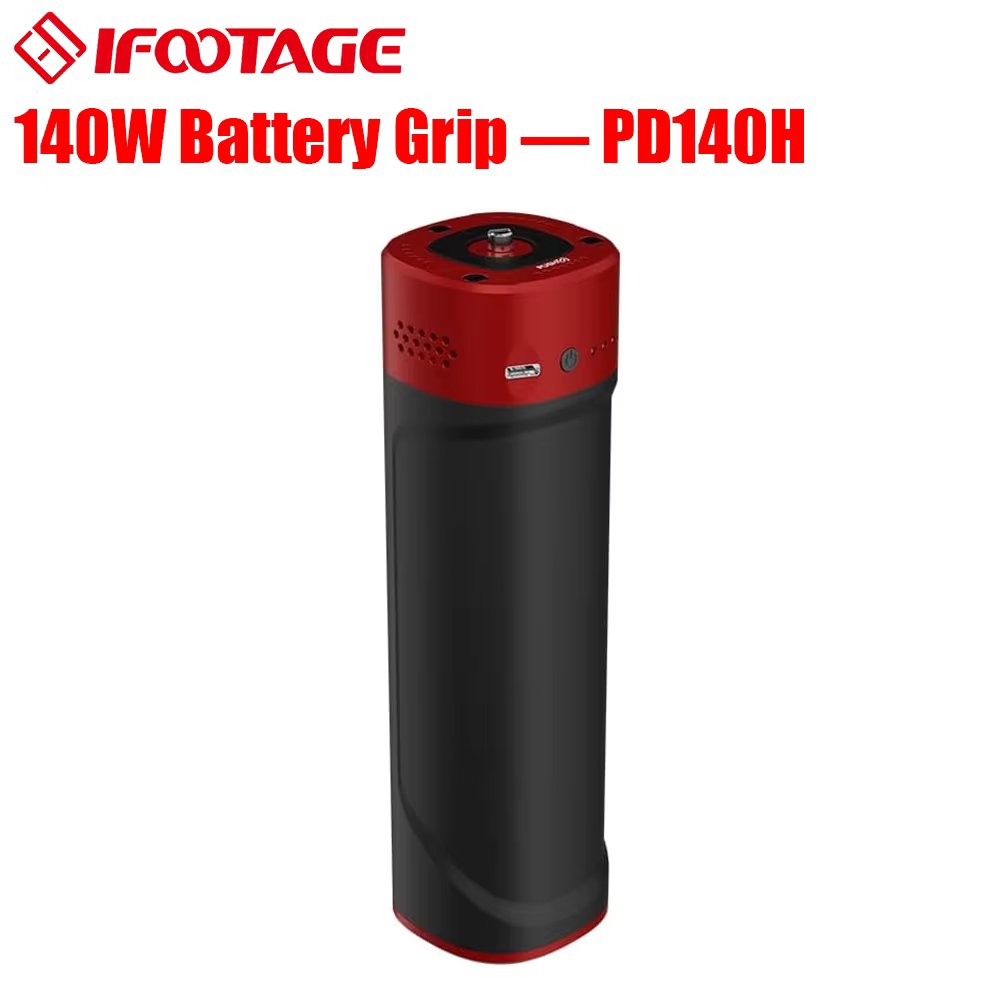 IFOOTAGE PD140H Battery Grip,Delivering 140W of High-Power Output,USB-C Portable Charger for Cameras, Laptops, iPads