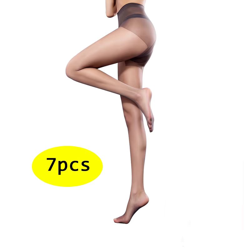 BONAS 7pcs/lot 15D Sexy Ultra-thin Velvet Tights Women Superelastic Breathable Pantyhose Lady Tear-resistant Stockings Female