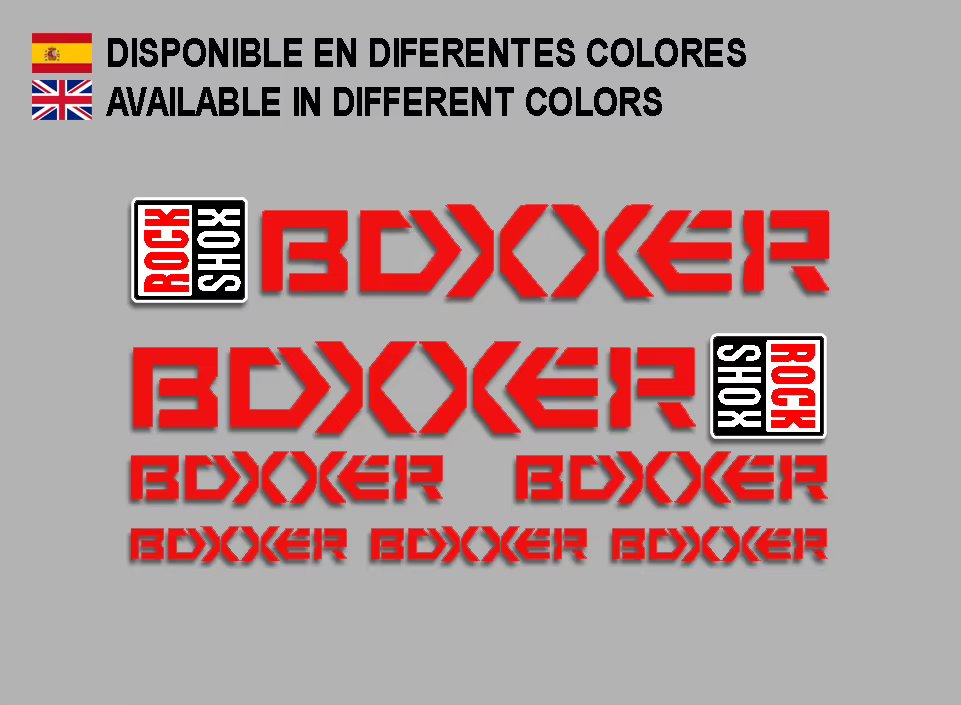 ROCKSHOX BOXXER 2015 REF: F154 cycling vinyl mountain bike MTB stickers compatible