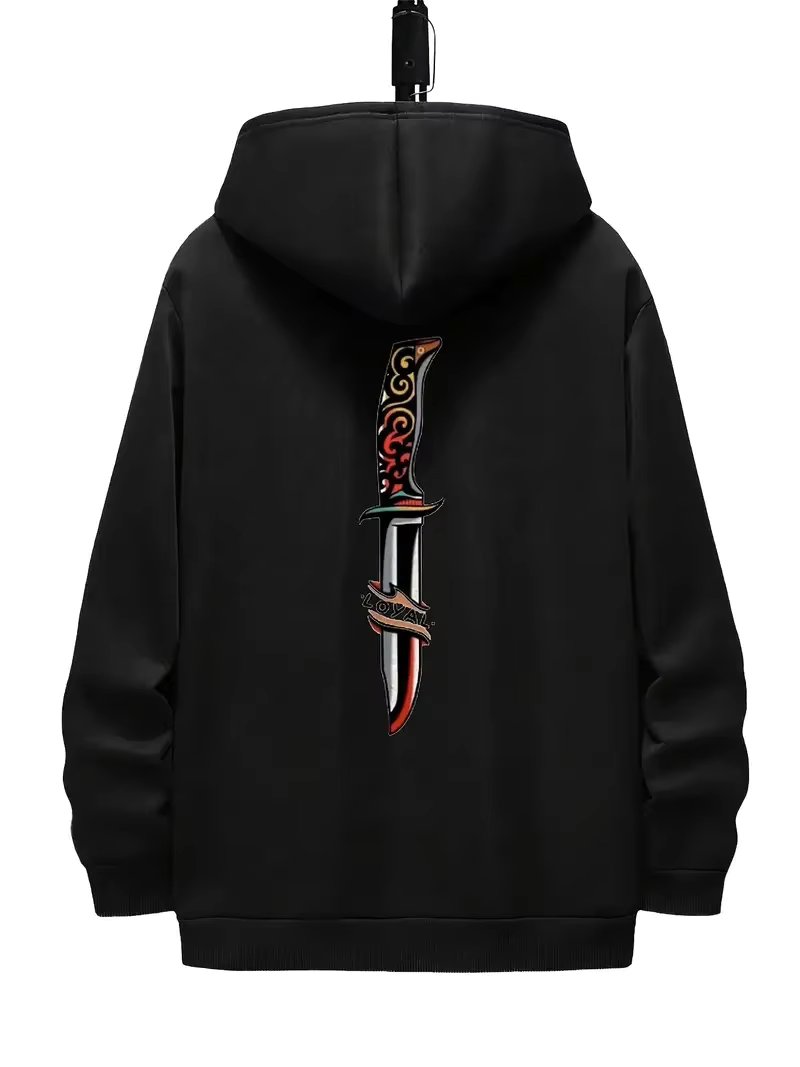 New high quality men's printed hoodie, cotton breathable men's cool trendy casual hoodie streetwear