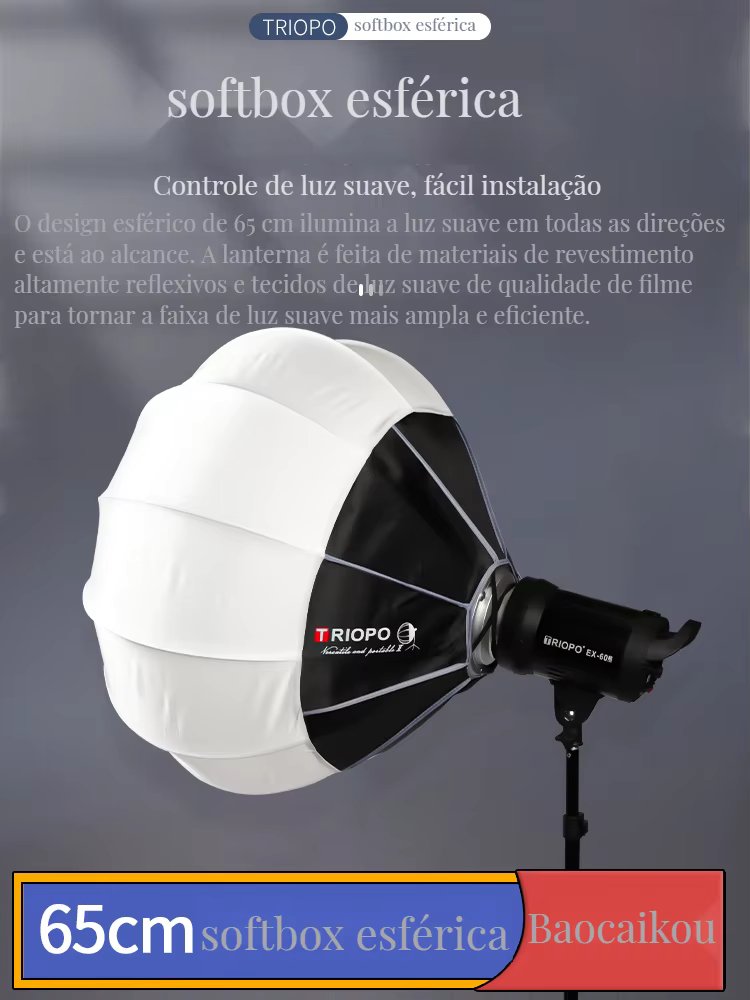 TRIOPO Lantern Softboxes  55/65/85cm Quick Release for studio light Godox Aputure Bowens Mount  Camera  softbox photography