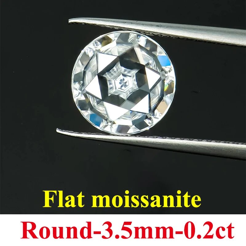 DJMAX Flat Moissanite Stones D Color VVS1 Clarity Oval & Pear Shape Lab Grown Gem Stones For DIY Jewelry & Watch Making