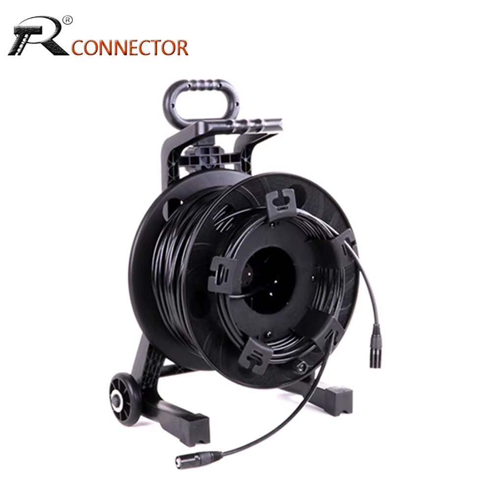 1pc RJ45 CAT5/CAT6 Professional Stage Cable Outdoor Waterproof Network Signal Line Movable Various Types of Wire Cable Reels