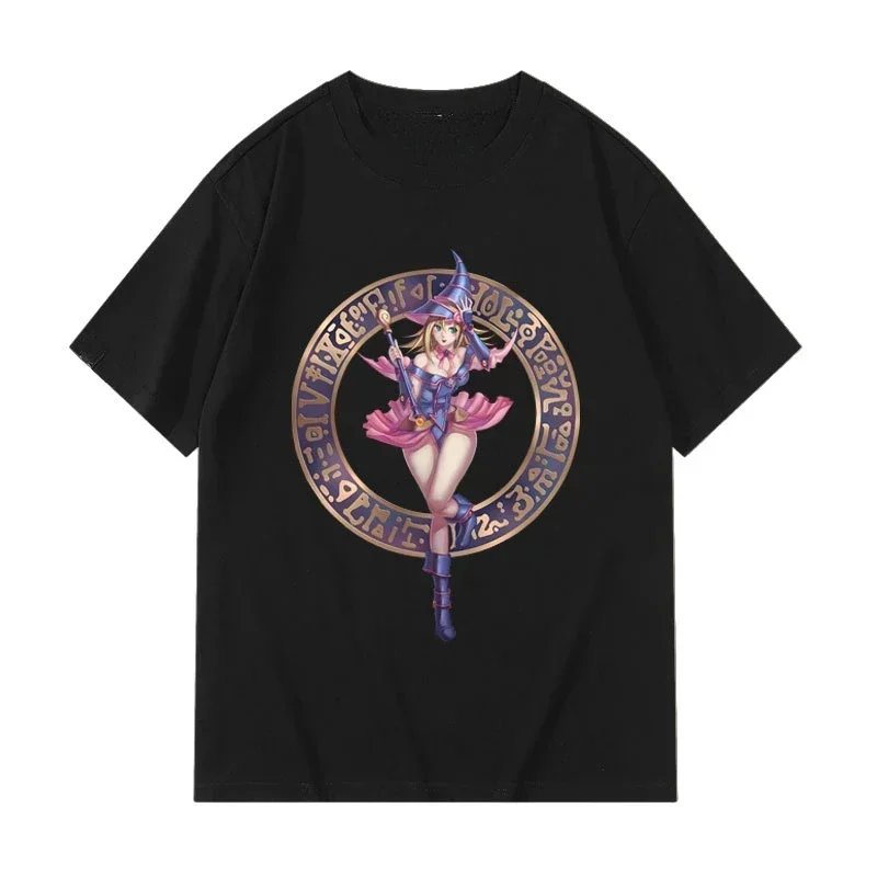 Yugioh T-shirt Kawaii Dark Magician Girl Dark Magician Graphic Tshirt Vintage Egyptian God Cards Anime T Shirt Korea Style Tops