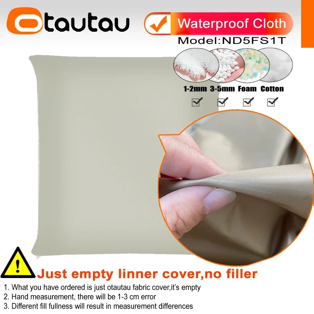 OTAUTAU Square Waterproof Inner Liner cover Bean Bag Pouf Pillow Sofa Bed Insert Cushion Cover Baby Kids Pet Pillowcase DD060