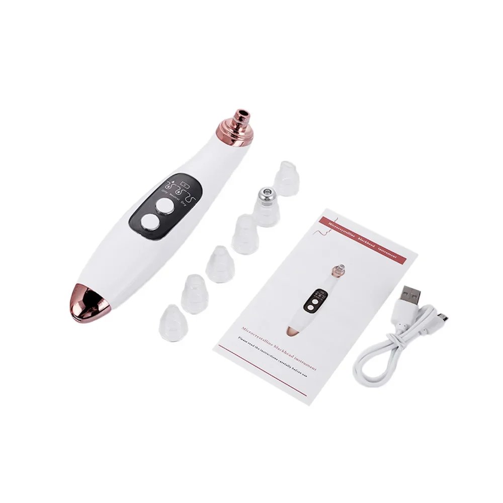 Ultrasonic Skin Scrubber+Blackhead Remover Electric Pore Cleaner+Nano spray Face Steamer+facial massager instrument+Eye beauty