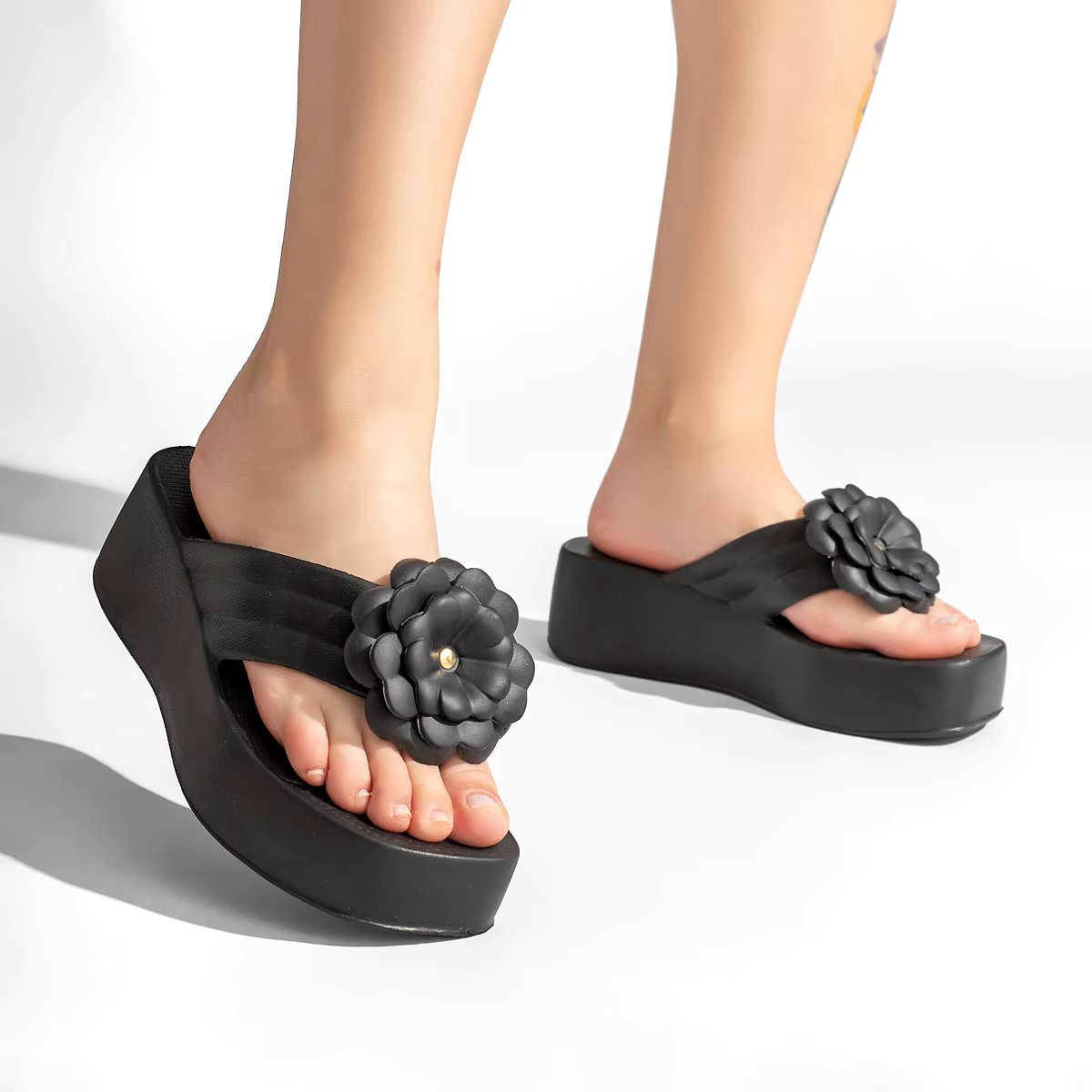 Chinelo Feminino Plataforma Salto Super Leve e Macio em EVA