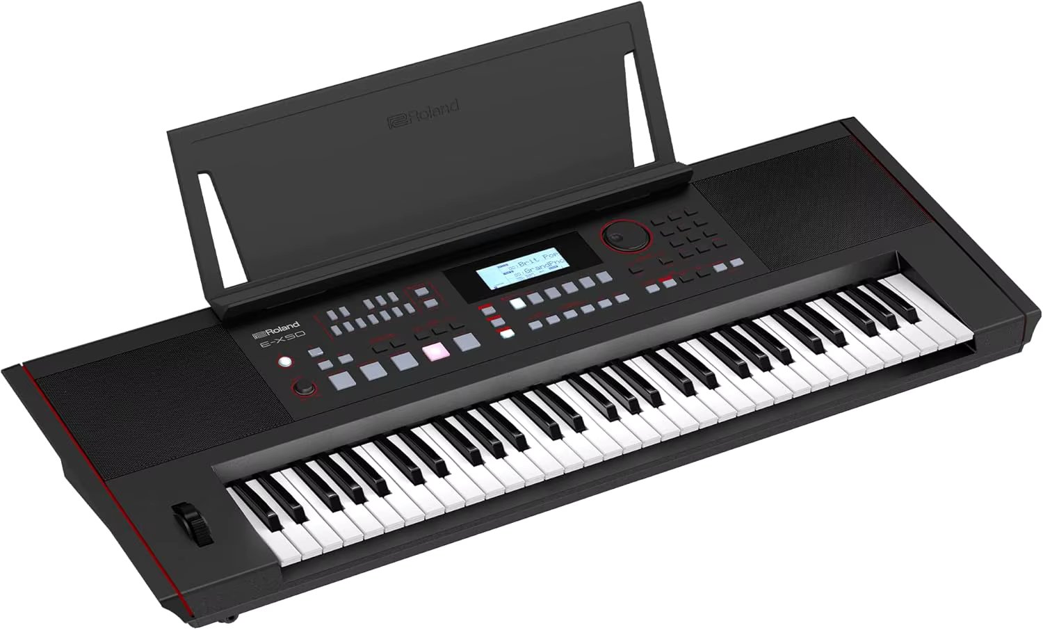 E-X50 Electronic Arranger Keyboard – Easy-to-use Stereo Speakers  Bluetooth Professional Sounds  Mic Input Auto-A