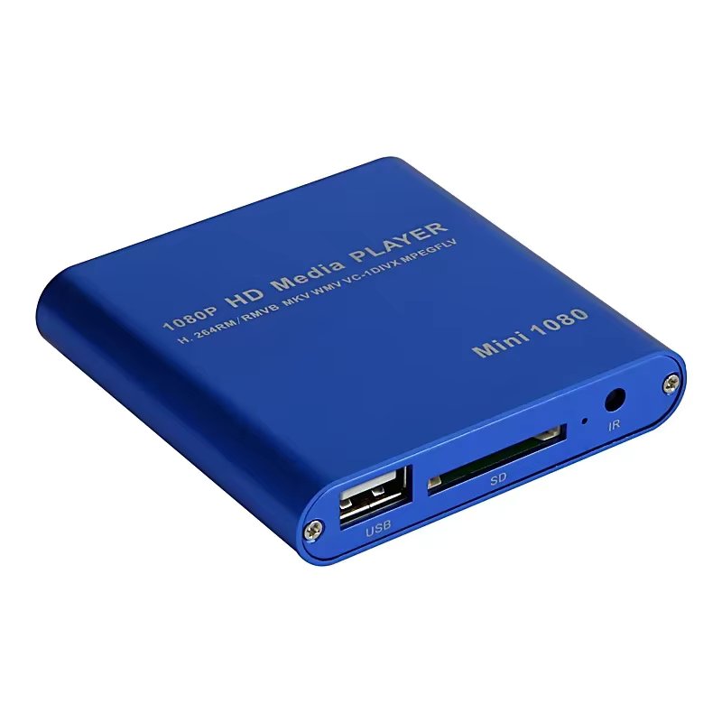 MKV H.264 HDD Multimedia Player Full HD 1080P USB External Media Player With SD Media TV Box Support RMVB WMV HDD Player K19