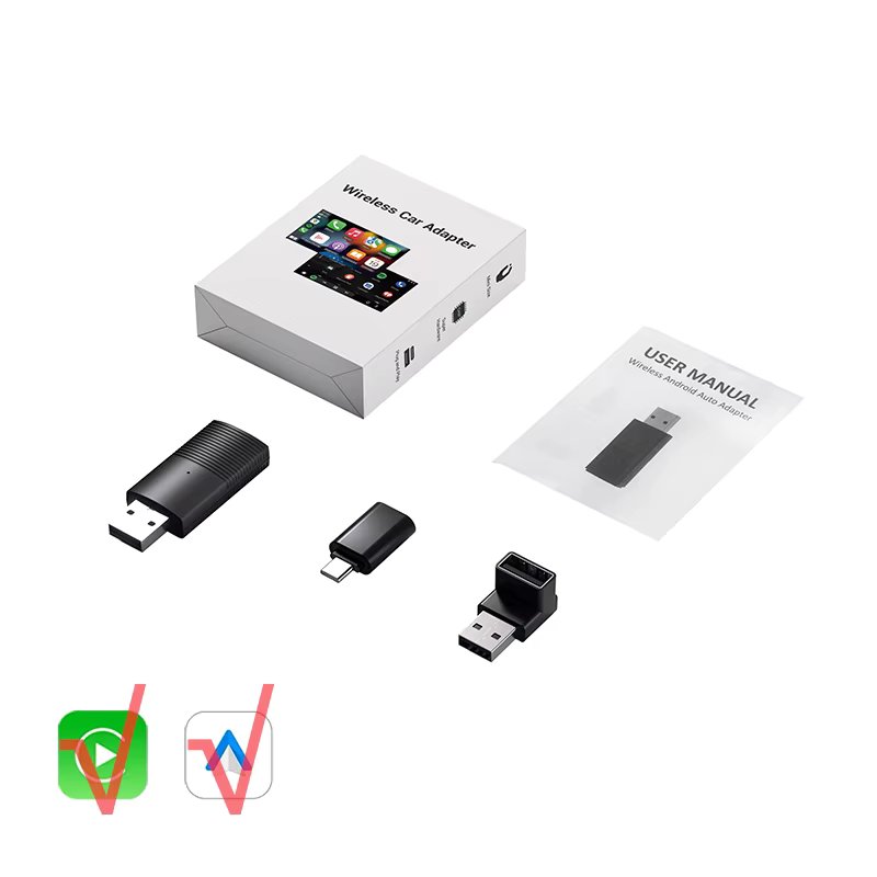 OTTOCAST Car TV Mate Wired to Wireless CarPlay Adapter Android Auto HDMI Multimedia Video Converter for TV Sticks Game Box Phone