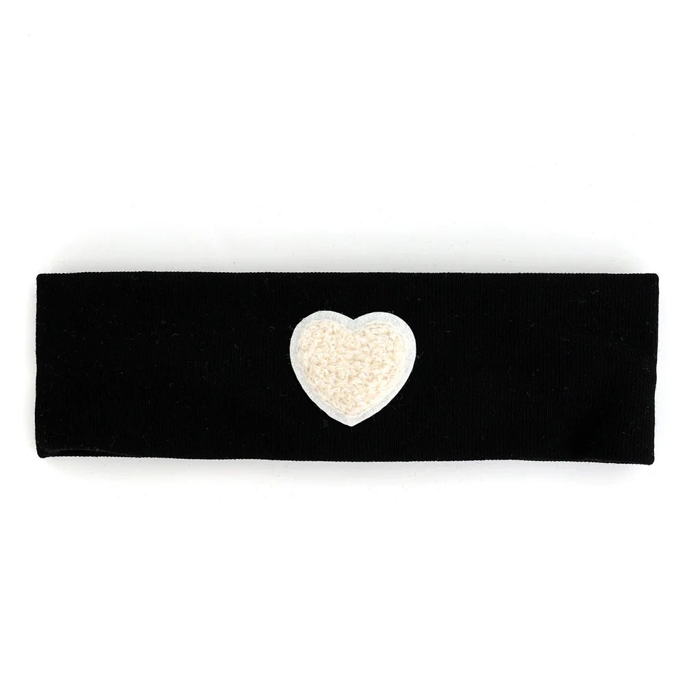 black WHITE heart