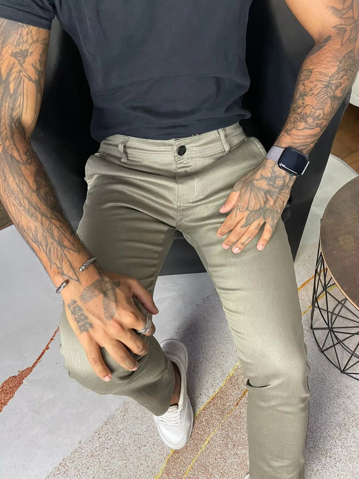 Men's Sport Trousers Fino Khaki