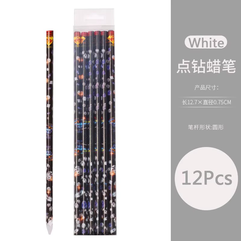 12Pcs White