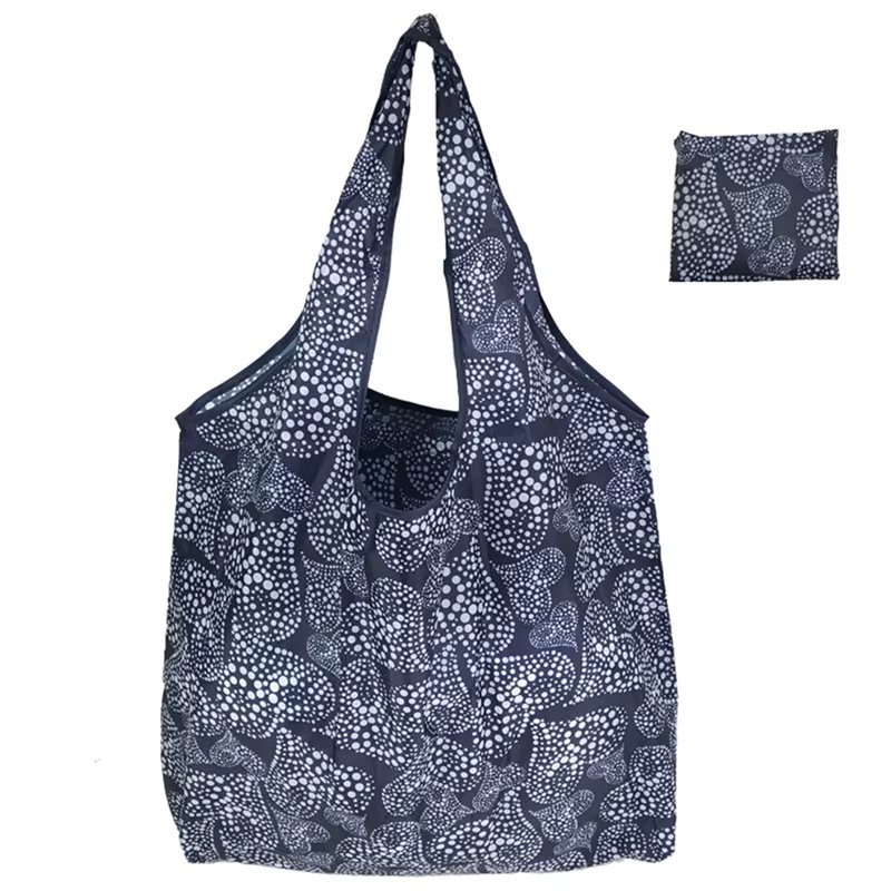 Reusable Shopping Bags Large Capacity Fruit Vegetable Handbags Women Foldable Tote Bag Portable Cloth Eco Grocery Bag Folding