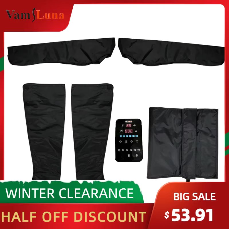 VamsLuna Athlete Equipment 6 Rooms Pneumatic Compression Whole Body Lymphatic Drainage Massage Recovery System Massager Therapy