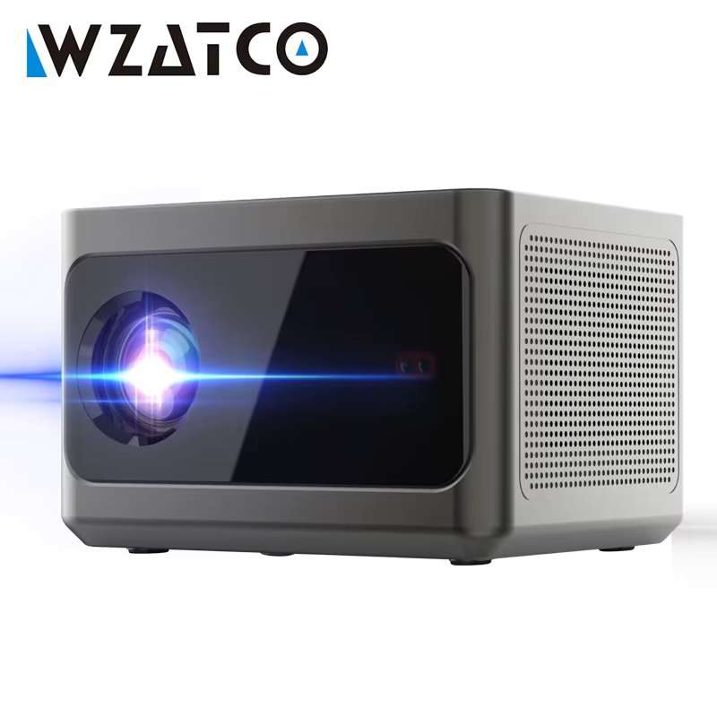 WZATCO Full HD 1080P Projector A9 WiFi LED 2K 4K Video Movie Smart Android Projector PK DLP Home Theater Cinema Beame LED Proyec