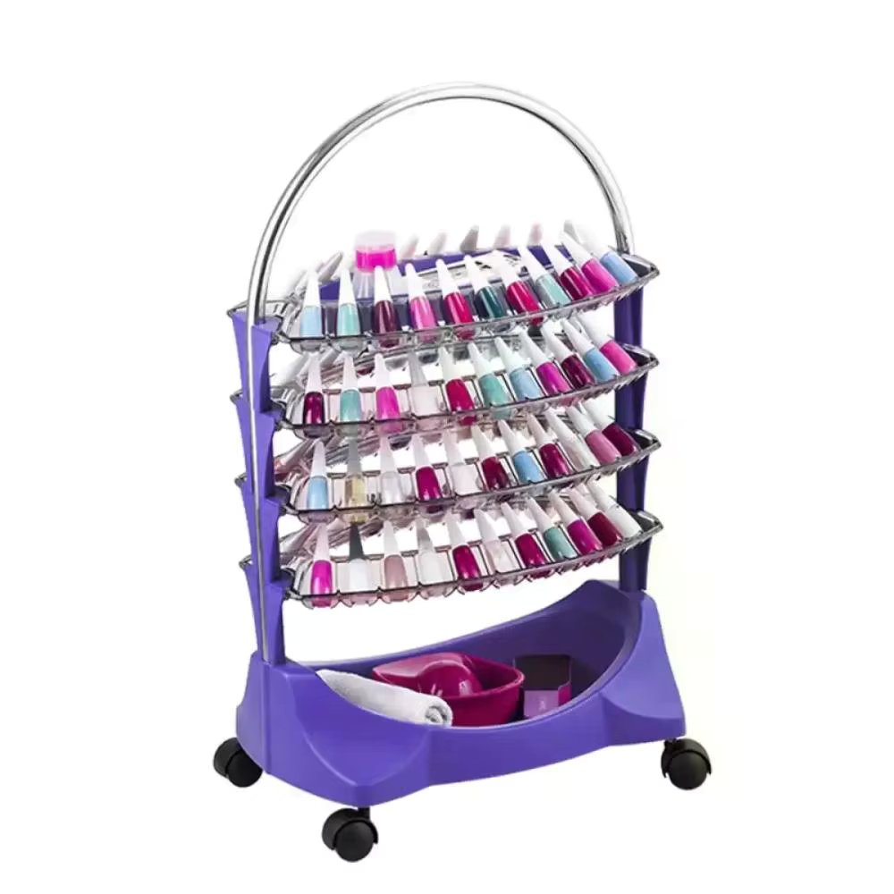 Classic Smaltbell Cart-2 Trays Chrome Black/Purple Dompel Ref-