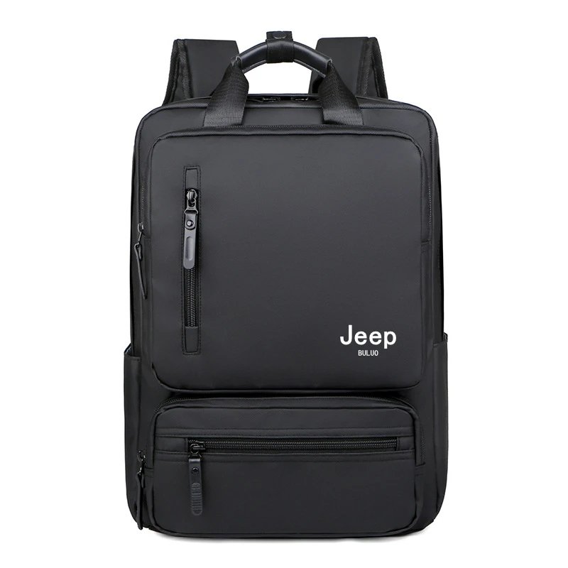 JEEP BULUO Trend Casual High Capacity Feature Backpack Computer New Men's Bag 15 inches Laptop Travel Nylon Bags For Man