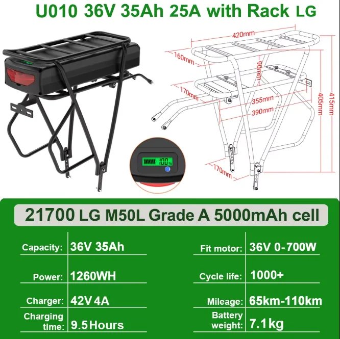 36V35Ah LG  Rack