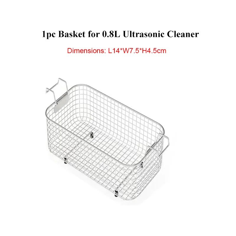 0.8L - 30L Ultrasonic Cleaning Machine SUS304 Basket Auto Metal Parts Hardware Ultrasound Cleaner Washer Stainless Steel Mesh