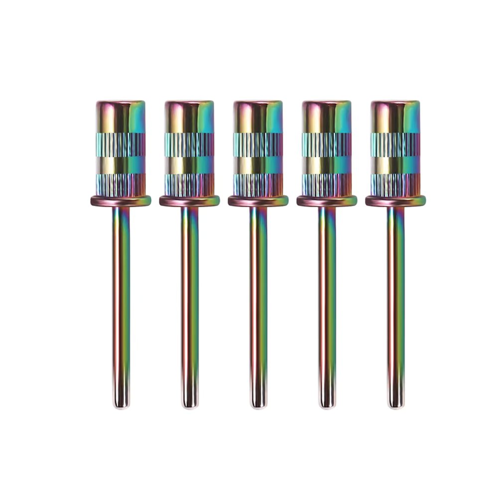 10Pcs Mandrel Bit Rainbow Manicure Electric Nail Drill Accessories Nail Sanding Drum For Sanding Bands Pedicure