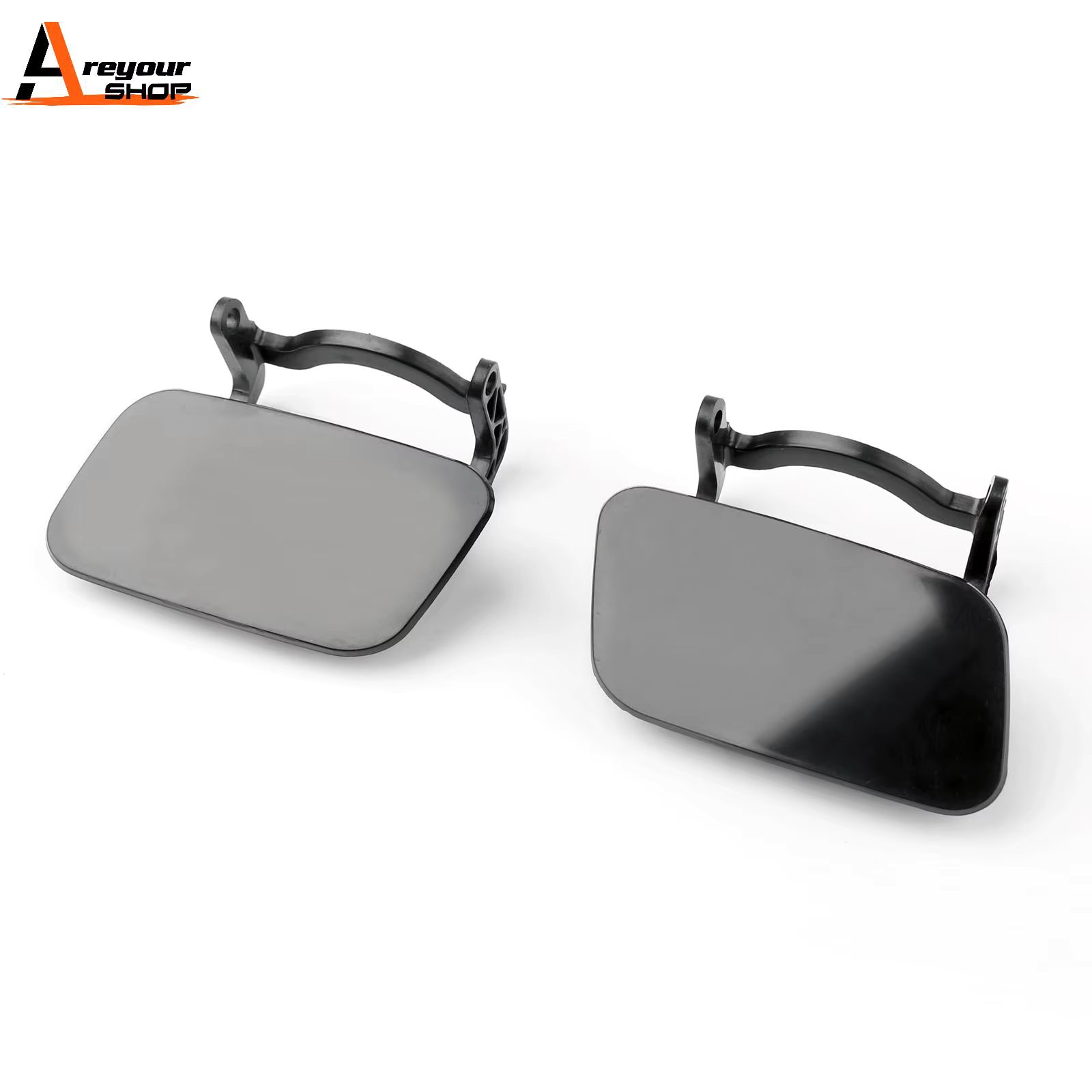 Areyourshop Front Bumper Left&Right Headlight Washer Cap Cover for Audi A4 B8 Car Headlight Washer Jet Cover Cap Accessories
