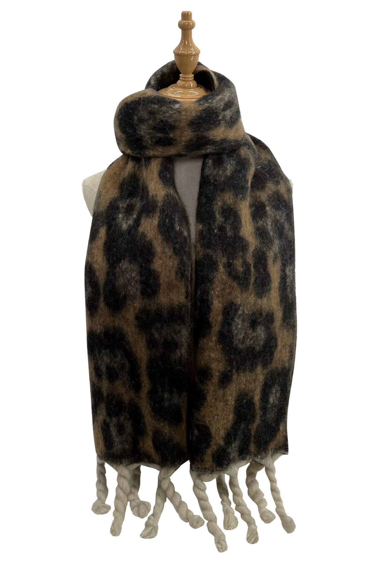 Women Scarf Long Wrap Winter Warm Check Scarves Shawls Blanket with Tassel Gifts for Ladies Girls