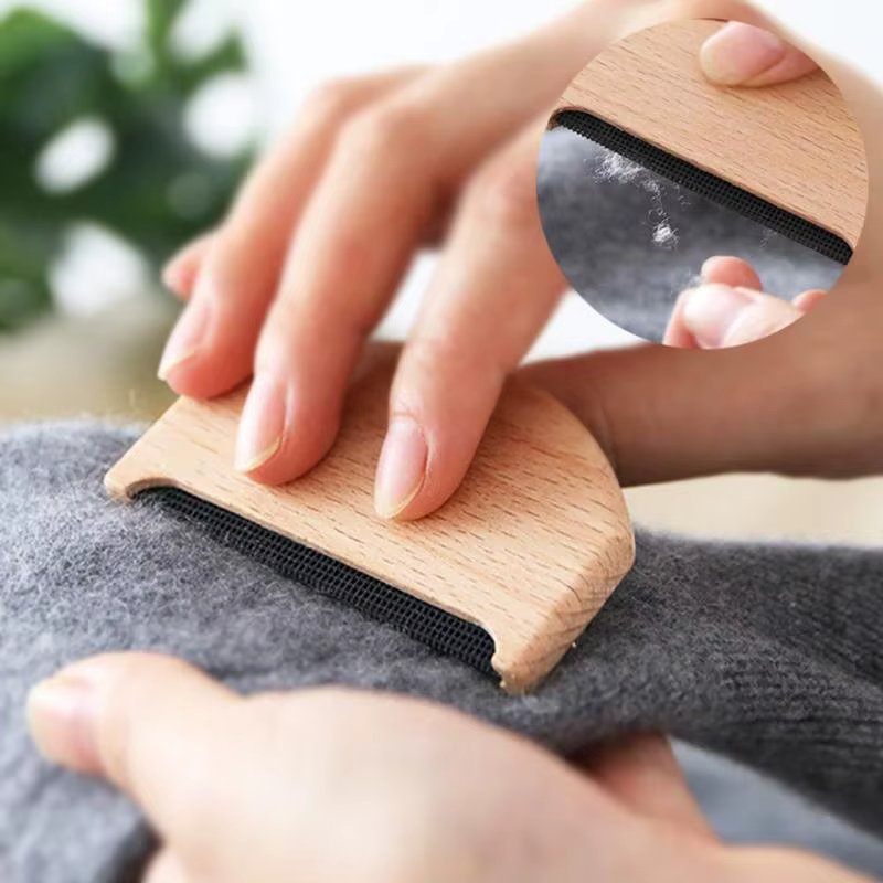 Wooden Garment Care Anti Pilling Manual Sweater Brush Home Use Lint Remover Fabric Comb Easy Clean Trimmer Household Fuzz Shaver