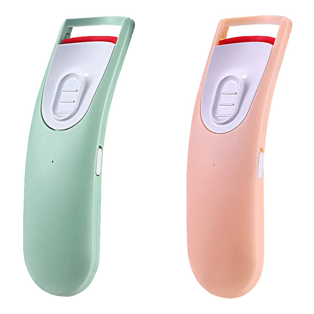 Electric Heated Eyelash Curler Long-Lasting Curl Electric Eyelashes Clip Eyelash Curler Device Eye Makeup Tool (Without Battery)