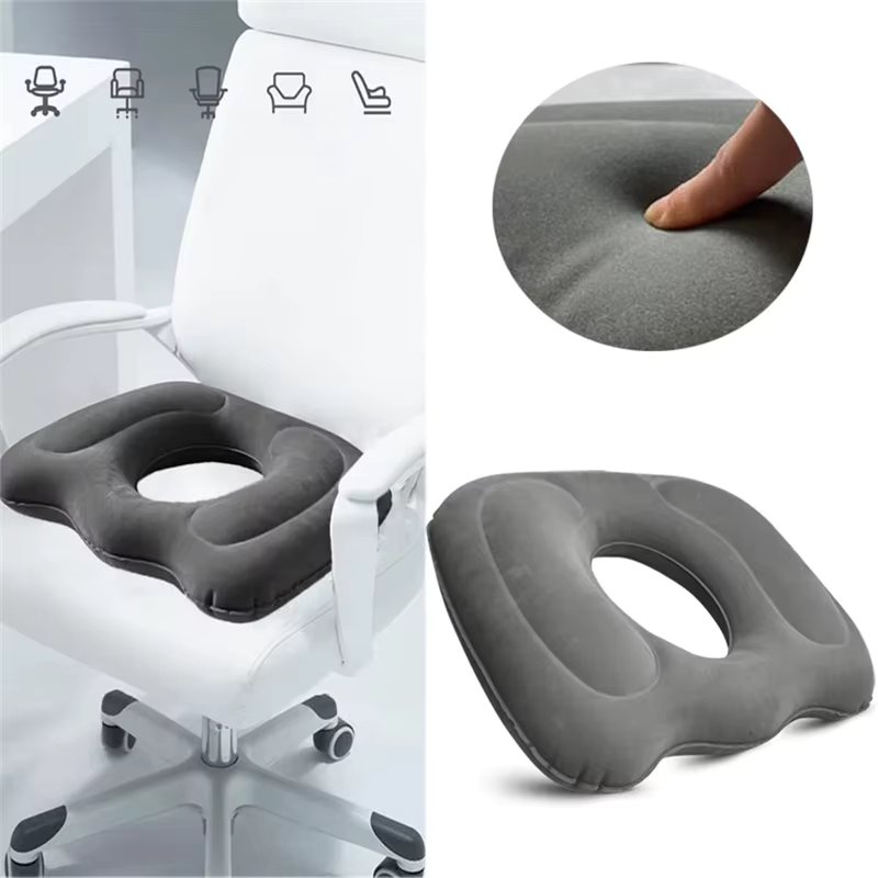 New Donut Inflatable Seat Cushion Hemorrhoid Seat Pad Cushion For Office Chair Car Wheelchair Pain Relief Good Seat Comfort
