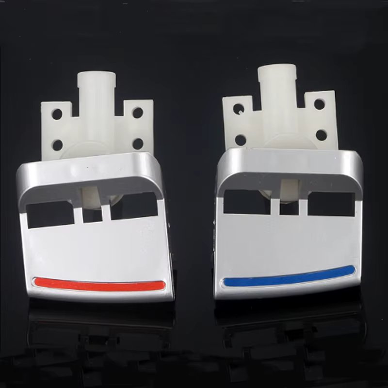 2pcs Red Blue Water dispenser Accessories faucet switch Width 53mm hot cold Water Mouth oblique angle Key press type Replacement