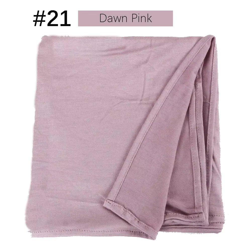 Good Stitching Modal Cotton Jersey Hijab Scarf Long Muslim Shawl Plain Soft Turban Head Wraps For  Women Headband 170x60cm