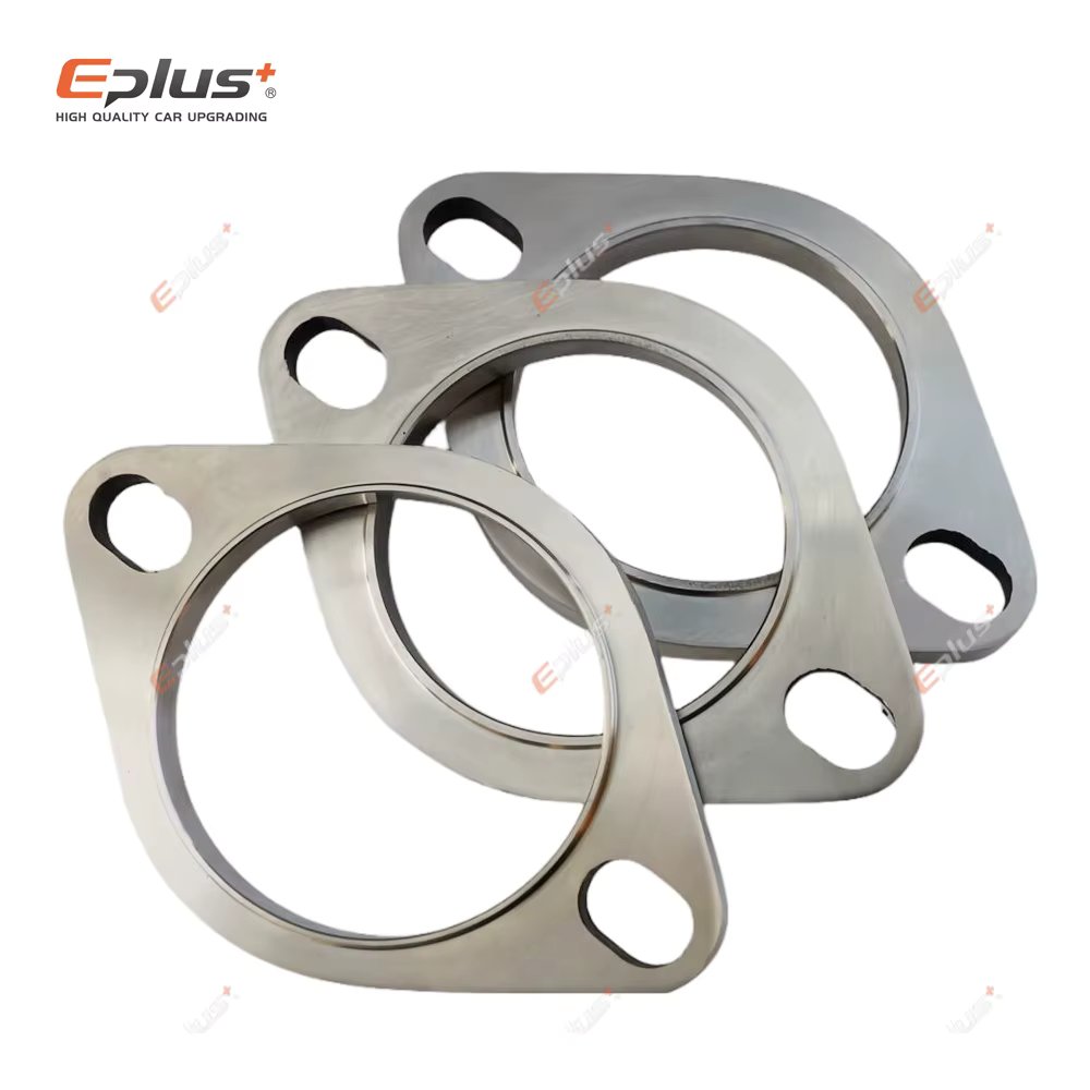 Eplus Car Motorcycle Exhaust pipe Muffler Flange Joint Universal 2 Holes 304 Stainless Steel 51MM 63MM 76MM