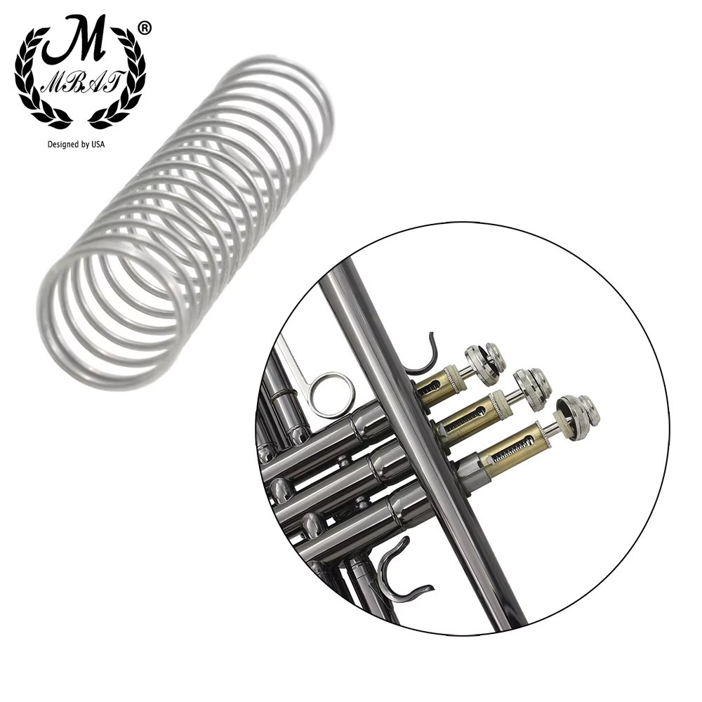 M MBAT 3pcs/Set Trumpet Piston Valve Spring Accessories Part Replacement Brass Instrument Repair Parts