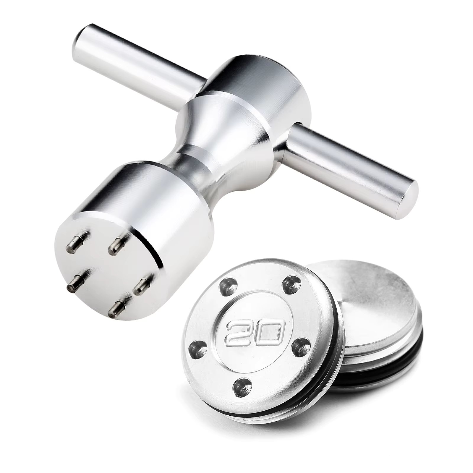 New Custom Red Sliver Number Weights for Scotty Putters a pair of  x 10g 15g 20g 25g 30g 35g 40g